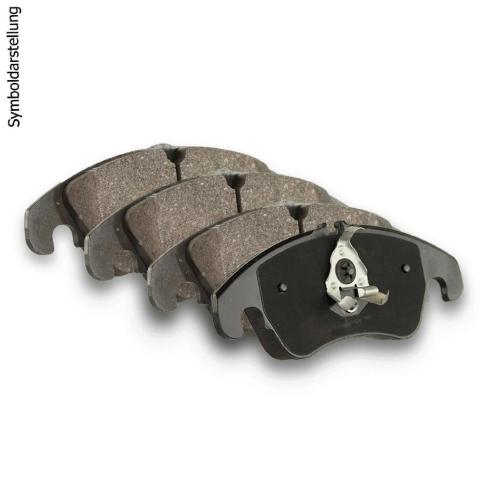 Bremsbelagsatz, Scheibenbremse Hinterachse VALEO 601787 Bild Bremsbelagsatz, Scheibenbremse Hinterachse VALEO 601787