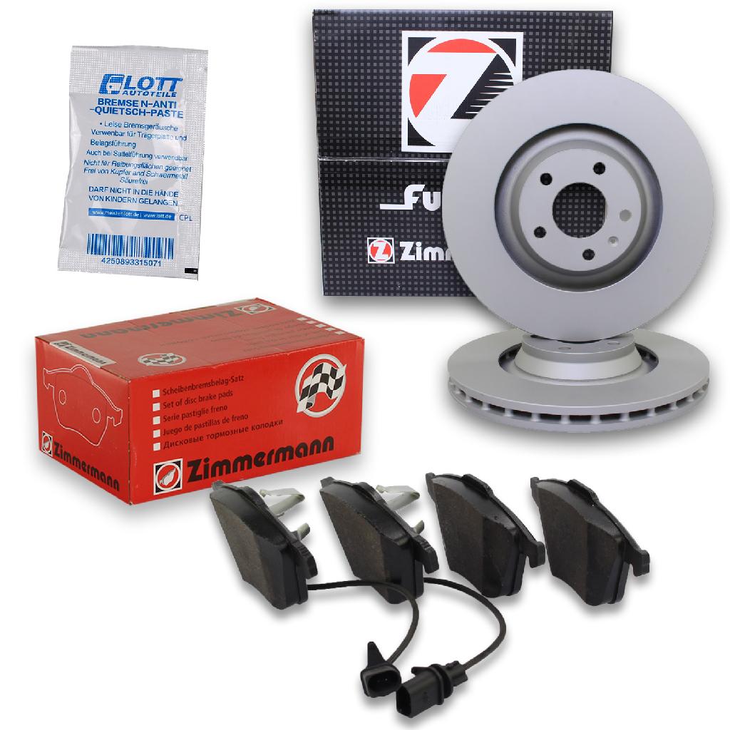 ZIMMERMANN Bremsscheibe 100.3319.20 + Bremsbelagsatz, Scheibenbremse 23763.200.1