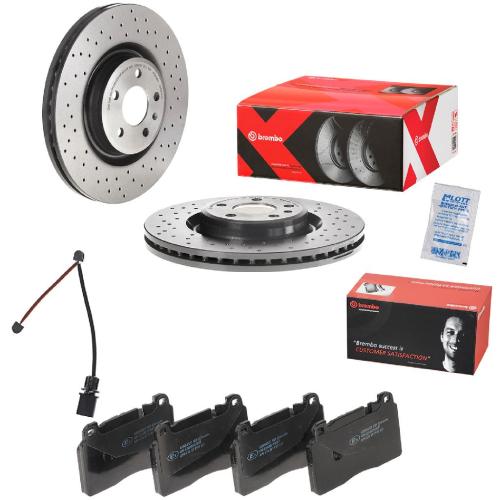 BREMBO Warnkontakt, Bremsbelagverschleiß A 00 500 + Bremsscheibe 09.B970.1X + Bremsbelagsatz, Scheibenbremse P 85 123 Bild BREMBO Warnkontakt, Bremsbelagverschleiß A 00 500 + Bremsscheibe 09.B970.1X + Bremsbelagsatz, Scheibenbremse P 85 123