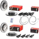 BREMBO Bremsbelagsatz, Scheibenbremse P 06 036 + Warnkontakt, Bremsbelagverschleiß A 00 441 + Bremsscheibe 09.B338.21 + Bremsscheibe 09.B337.21 + Bremsbelagsatz, Scheibenbremse P 06 038 + Warnkontakt, Bremsbelagverschleiß A 00 439