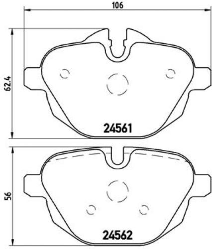 BREMBO Bremsscheibe 09.B569.1X + Warnkontakt, Bremsbelagverschleiß A 00 455 + Bremsbelagsatz, Scheibenbremse P 06 064X Bild BREMBO Bremsscheibe 09.B569.1X + Warnkontakt, Bremsbelagverschleiß A 00 455 + Bremsbelagsatz, Scheibenbremse P 06 064X