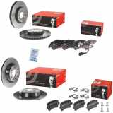 BREMBO Bremsbelagsatz, Scheibenbremse P 85 075 + Bremsscheibe 09.9772.11 + Bremsscheibe 08.A202.11 + Bremsbelagsatz, Scheibenbremse P 85 109