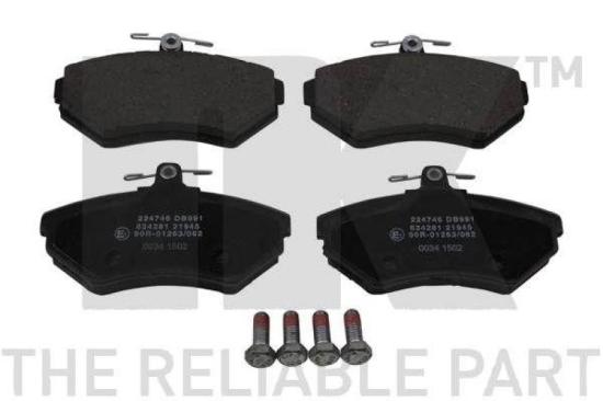 NK Bremsbelagsatz, Scheibenbremse 224746 + Bremsscheibe 209934 Bild NK Bremsbelagsatz, Scheibenbremse 224746 + Bremsscheibe 209934