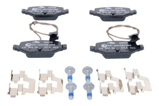 ATE Bremsbelagsatz, Scheibenbremse 13.0460-2608.2 + Bremsscheibe 24.0111-0176.1 Bild ATE Bremsbelagsatz, Scheibenbremse 13.0460-2608.2 + Bremsscheibe 24.0111-0176.1