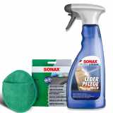 SONAX Lederpflegemittel 02542410 + Schwamm 04172000