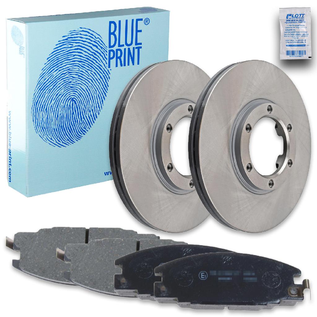 BLUE PRINT Bremsbelagsatz, Scheibenbremse ADZ94220 + Bremsscheibe ADZ94302