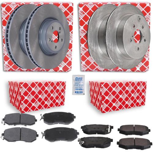 FEBI BILSTEIN Bremsbelagsatz, Scheibenbremse 116326 + Bremsscheibe 108520 + Bremsbelagsatz, Scheibenbremse 116338 + Bremsscheibe 108659 Bild FEBI BILSTEIN Bremsbelagsatz, Scheibenbremse 116326 + Bremsscheibe 108520 + Bremsbelagsatz, Scheibenbremse 116338 + Bremsscheibe 108659