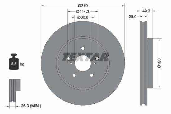 TEXTAR Bremsscheibe 92171503 + Bremsbelagsatz, Scheibenbremse 2396701 + Bremsscheibe 92171603 + Bremsbelagsatz, Scheibenbremse 2373401 Bild TEXTAR Bremsscheibe 92171503 + Bremsbelagsatz, Scheibenbremse 2396701 + Bremsscheibe 92171603 + Bremsbelagsatz, Scheibenbremse 2373401
