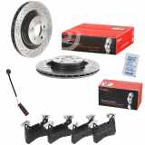 BREMBO Bremsbelagsatz, Scheibenbremse P 50 110 + Bremsscheibe 09.A326.11 + Warnkontakt, Bremsbelagverschleiß A 00 470