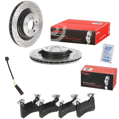 BREMBO Bremsbelagsatz, Scheibenbremse P 50 110 + Bremsscheibe 09.A326.11 + Warnkontakt, Bremsbelagverschleiß A 00 470 Bild BREMBO Bremsbelagsatz, Scheibenbremse P 50 110 + Bremsscheibe 09.A326.11 + Warnkontakt, Bremsbelagverschleiß A 00 470