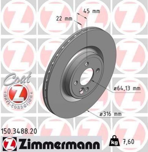 ZIMMERMANN Bremsbelagsatz, Scheibenbremse 24478.150.1 + Bremsscheibe 150.3488.20 BREMBO Warnkontakt, Bremsbelagverschleiß A 00 299 Bild ZIMMERMANN Bremsbelagsatz, Scheibenbremse 24478.150.1 + Bremsscheibe 150.3488.20 BREMBO Warnkontakt, Bremsbelagverschleiß A 00 299