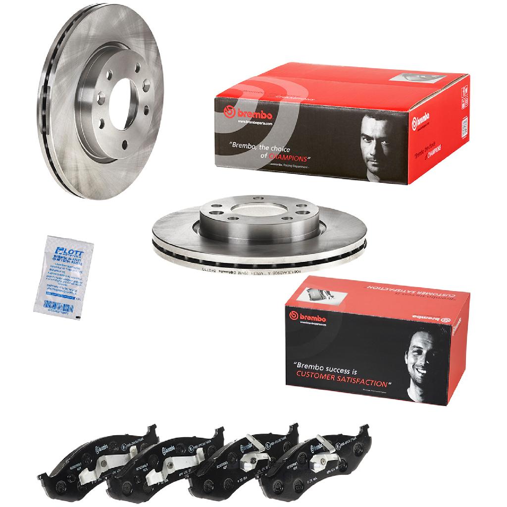 BREMBO Bremsscheibe 09.8407.10 + Bremsbelagsatz, Scheibenbremse P 37 004
