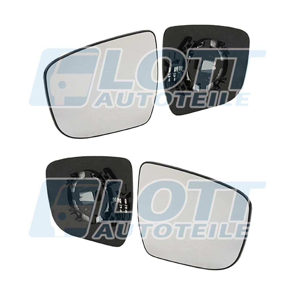 JOHNS Spiegelglas, Außenspiegel 27 48 38-81 + Spiegelglas, Außenspiegel 27 48 37-81