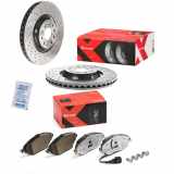 BREMBO Bremsscheibe 09.C306.1X + Bremsbelagsatz, Scheibenbremse P 85 131X