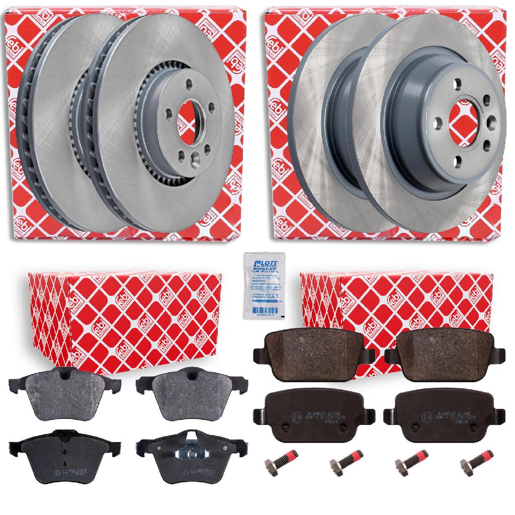 FEBI BILSTEIN Bremsscheibe 175205 + Bremsbelagsatz, Scheibenbremse 16772 + Bremsbelagsatz, Scheibenbremse 16642 + Bremsscheibe 30721