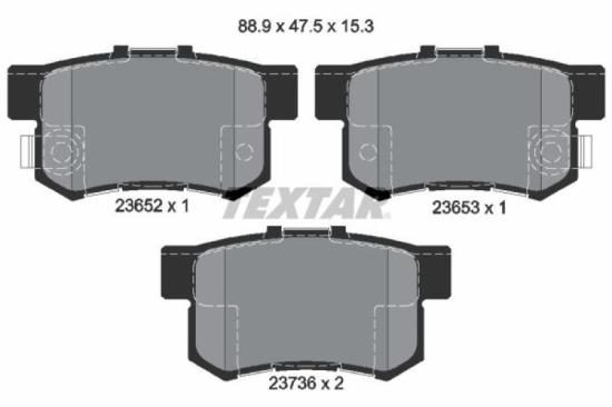TEXTAR Bremsbelagsatz, Scheibenbremse 2365201 + Bremsscheibe 92125403 + Bremsscheibe 92060903 + Bremsbelagsatz, Scheibenbremse 2151503 Bild TEXTAR Bremsbelagsatz, Scheibenbremse 2365201 + Bremsscheibe 92125403 + Bremsscheibe 92060903 + Bremsbelagsatz, Scheibenbremse 2151503