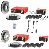 BREMBO Bremsbelagsatz, Scheibenbremse P 50 155 + Warnkontakt, Bremsbelagverschleiß A 00 287 + Bremsscheibe 09.9508.11 + Warnkontakt, Bremsbelagverschleiß A 00 291 + Bremsscheibe 08.D046.11 + Bremsbelagsatz, Scheibenbremse P 50 059