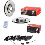 BREMBO Bremsbelagsatz, Scheibenbremse P 24 034 + Bremsscheibe 09.6766.10