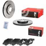 BREMBO Bremsbelagsatz, Scheibenbremse P 59 043 + Bremsscheibe 09.A222.11