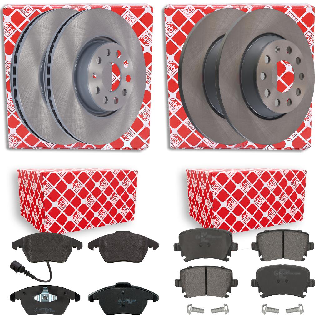 FEBI BILSTEIN Bremsscheibe 108194 + Bremsbelagsatz, Scheibenbremse 16540 + Bremsscheibe 24384 + Bremsbelagsatz, Scheibenbremse 16502