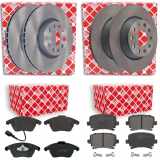 FEBI BILSTEIN Bremsscheibe 108194 + Bremsbelagsatz, Scheibenbremse 16540 + Bremsscheibe 24384 + Bremsbelagsatz, Scheibenbremse 16502