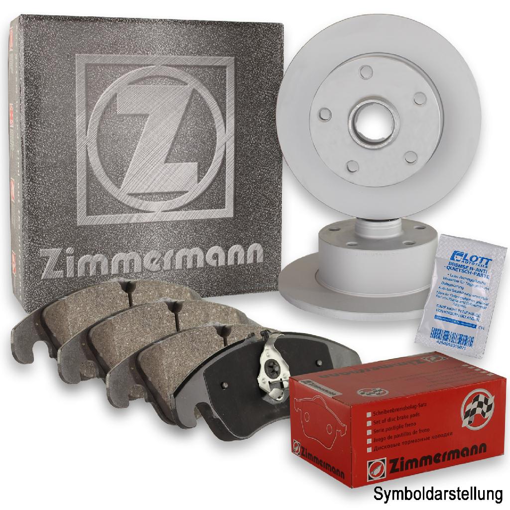 ZIMMERMANN Bremsbelagsatz, Scheibenbremse 22141.160.1 + Bremsscheibe 450.5234.30