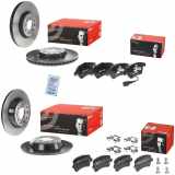 BREMBO Bremsscheibe 09.9772.11 + Bremsscheibe 08.A202.11 + Bremsbelagsatz, Scheibenbremse P 85 109 + Bremsbelagsatz, Scheibenbremse P 85 146