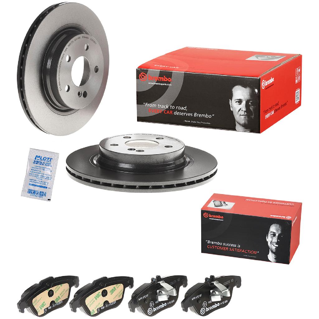 BREMBO Bremsscheibe 09.A760.11 + Bremsbelagsatz, Scheibenbremse P 50 068