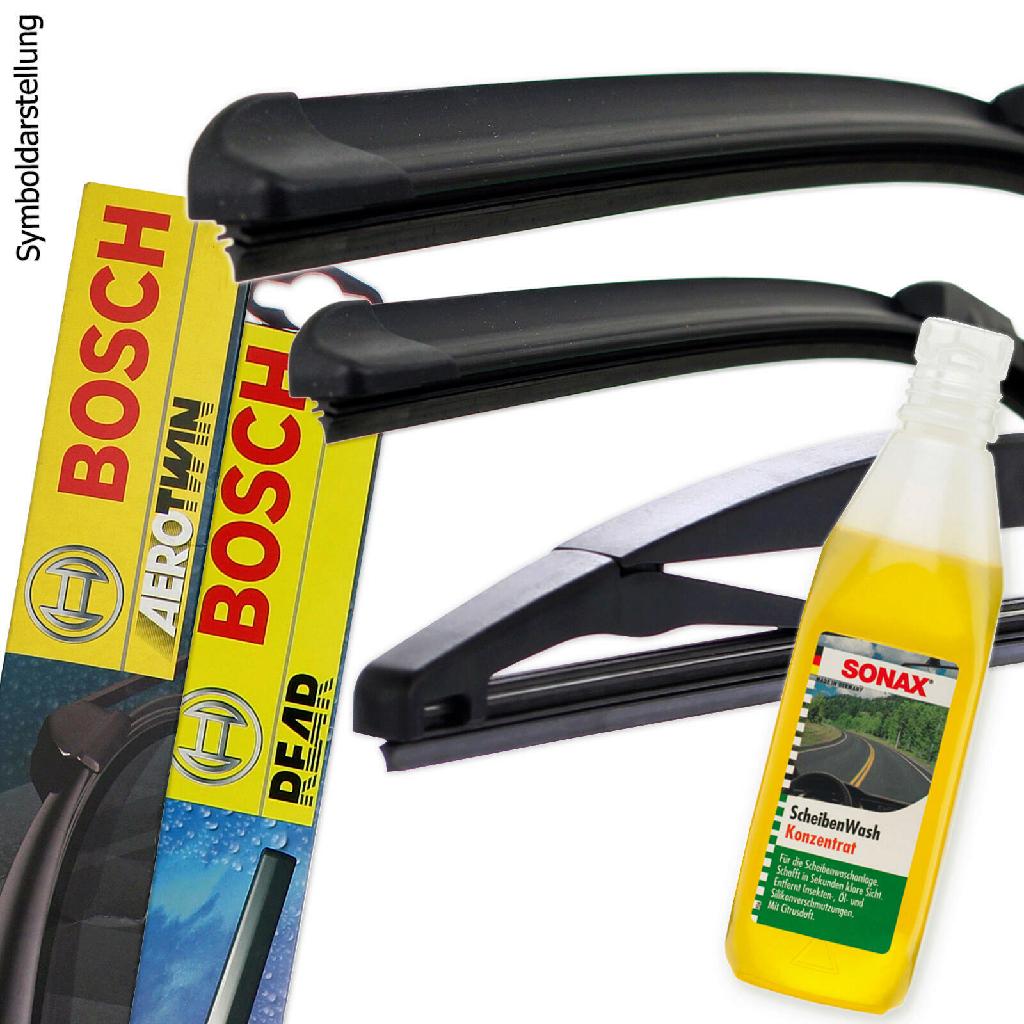 BOSCH Wischblatt 3 397 008 939 + Wischblatt 3 397 004 628 SONAX Reiniger, Scheibenreinigungsanlage 02602000
