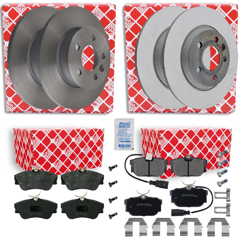 FEBI BILSTEIN Bremsbelagsatz, Scheibenbremse 16408 + Bremsscheibe 17826 + Bremsscheibe 23564 + Bremsbelagsatz, Scheibenbremse 16304