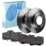 BLUE PRINT Bremsscheibe ADT34335 + Bremsbelagsatz, Scheibenbremse ADT34281