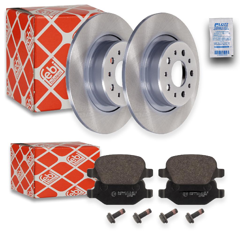 FEBI BILSTEIN Bremsbelagsatz, Scheibenbremse 16853 + Bremsscheibe 43850