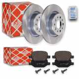 FEBI BILSTEIN Bremsbelagsatz, Scheibenbremse 16853 + Bremsscheibe 43850