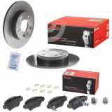 BREMBO Bremsscheibe 08.7627.11 + Bremsbelagsatz, Scheibenbremse P 59 031