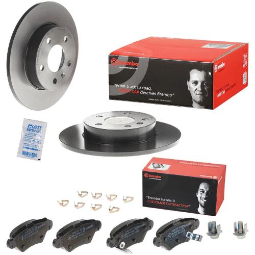 BREMBO Bremsscheibe 08.7627.11 + Bremsbelagsatz, Scheibenbremse P 59 031 Bild BREMBO Bremsscheibe 08.7627.11 + Bremsbelagsatz, Scheibenbremse P 59 031