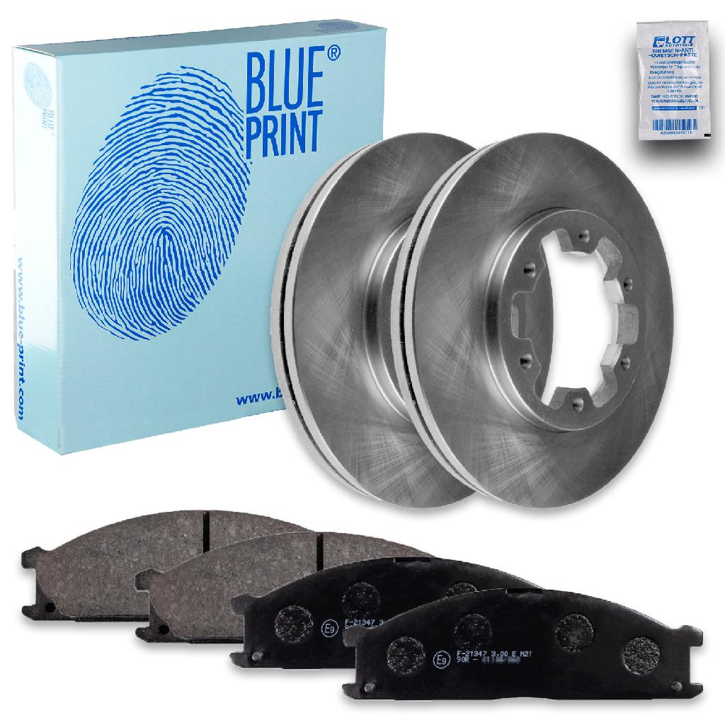 BLUE PRINT Bremsbelagsatz, Scheibenbremse ADN14297 + Bremsscheibe ADN14368