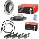 BREMBO Bremsbelagsatz, Scheibenbremse P 06 071 + Bremsscheibe 08.C115.11 + Warnkontakt, Bremsbelagverschleiß A 00 474
