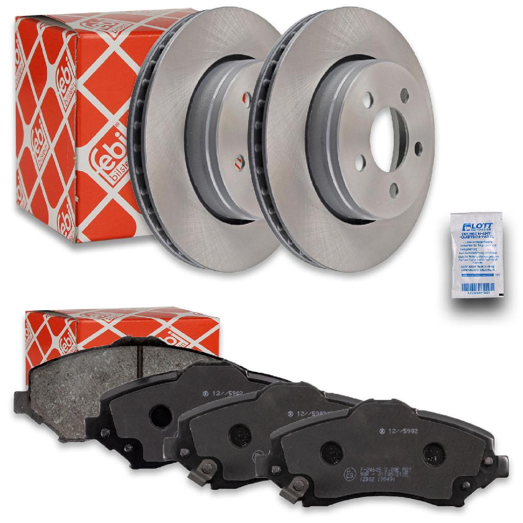 FEBI BILSTEIN Bremsbelagsatz, Scheibenbremse 116063 + Bremsscheibe 170070