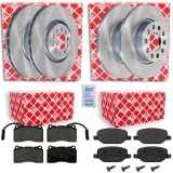 FEBI BILSTEIN Bremsbelagsatz, Scheibenbremse 16295 + Bremsscheibe 44052 + Bremsscheibe 43880 + Bremsbelagsatz, Scheibenbremse 16851