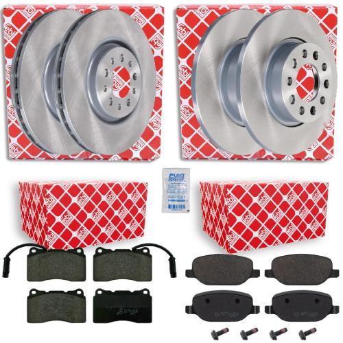 FEBI BILSTEIN Bremsbelagsatz, Scheibenbremse 16295 + Bremsscheibe 44052 + Bremsscheibe 43880 + Bremsbelagsatz, Scheibenbremse 16851 Bild FEBI BILSTEIN Bremsbelagsatz, Scheibenbremse 16295 + Bremsscheibe 44052 + Bremsscheibe 43880 + Bremsbelagsatz, Scheibenbremse 16851