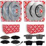 FEBI BILSTEIN Bremsscheibe 24386 + Bremsbelagsatz, Scheibenbremse 16994 + Bremsscheibe 39129 + Bremsbelagsatz, Scheibenbremse 16995