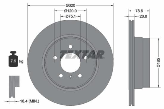 TEXTAR Warnkontakt, Bremsbelagverschleiß 98054600 + Bremsbelagsatz, Scheibenbremse 2344704 + Bremsscheibe 92161103 Bild TEXTAR Warnkontakt, Bremsbelagverschleiß 98054600 + Bremsbelagsatz, Scheibenbremse 2344704 + Bremsscheibe 92161103