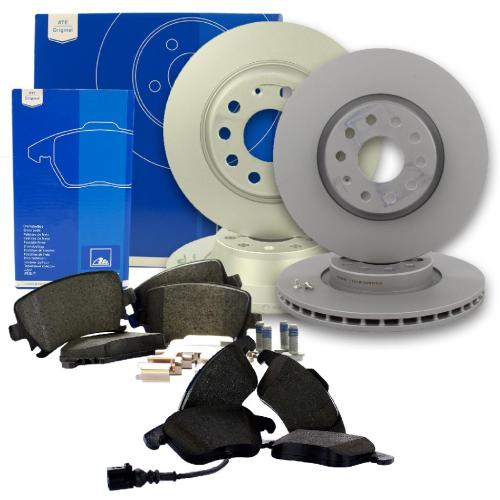 ATE Bremsscheibe 24.0125-0158.1 + Bremsbelagsatz, Scheibenbremse 13.0460-7242.2 + Bremsscheibe 24.0112-0169.1 + Bremsbelagsatz, Scheibenbremse 13.0460-2880.2 Bild ATE Bremsscheibe 24.0125-0158.1 + Bremsbelagsatz, Scheibenbremse 13.0460-7242.2 + Bremsscheibe 24.0112-0169.1 + Bremsbelagsatz, Scheibenbremse 13.0460-2880.2