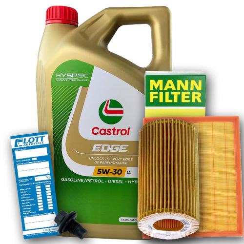 Castrol Motoröl + Ölfilter + Luftfilter + Ablassschraube Bild Castrol Motoröl + Ölfilter + Luftfilter + Ablassschraube