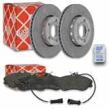 FEBI BILSTEIN Bremsscheibe 08458 + Bremsbelagsatz, Scheibenbremse 16062