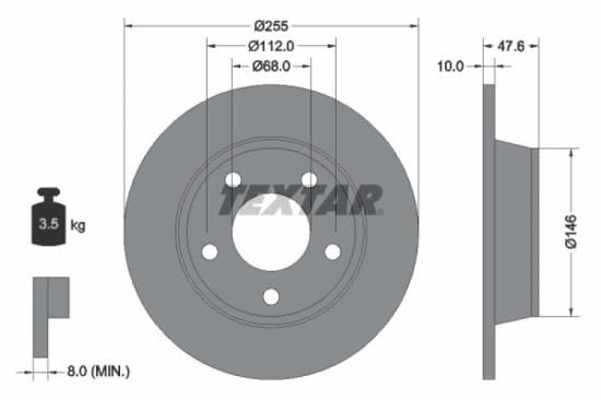 TEXTAR Bremsscheibe 92106705 + Bremsscheibe 92117303 + Bremsbelagsatz, Scheibenbremse 2376201 + Bremsbelagsatz, Scheibenbremse 2355401 Bild TEXTAR Bremsscheibe 92106705 + Bremsscheibe 92117303 + Bremsbelagsatz, Scheibenbremse 2376201 + Bremsbelagsatz, Scheibenbremse 2355401