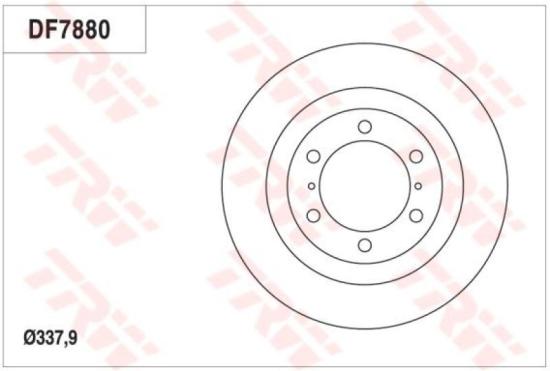 TRW Bremsbelagsatz, Scheibenbremse GDB3364 + Bremsscheibe DF7880S Bild TRW Bremsbelagsatz, Scheibenbremse GDB3364 + Bremsscheibe DF7880S