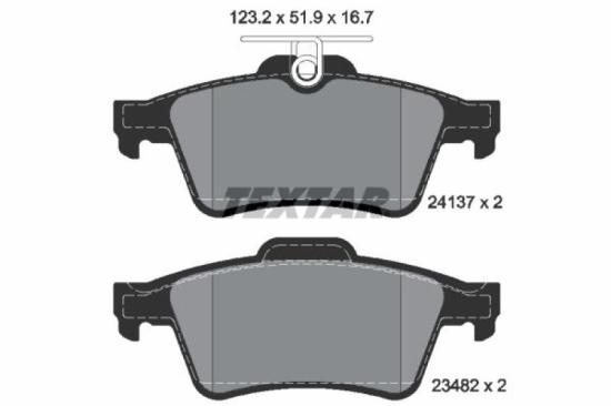 TEXTAR Bremsscheibe 92255603 + Bremsbelagsatz, Scheibenbremse 2413701 Bild TEXTAR Bremsscheibe 92255603 + Bremsbelagsatz, Scheibenbremse 2413701
