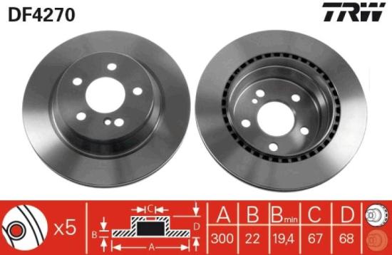 TRW Bremsbelagsatz, Scheibenbremse GDB1546 + Bremsscheibe DF4270 + Warnkontakt, Bremsbelagverschleiß GIC184 Bild TRW Bremsbelagsatz, Scheibenbremse GDB1546 + Bremsscheibe DF4270 + Warnkontakt, Bremsbelagverschleiß GIC184