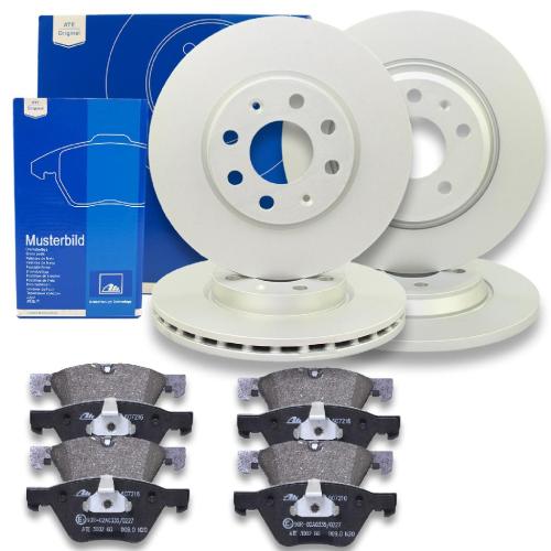 ATE Bremsbelagsatz, Scheibenbremse 13.0460-5804.2 + Bremsbelagsatz, Scheibenbremse 13.0460-5821.2 + Bremsscheibe 24.0125-0147.1 + Bremsscheibe 24.0110-0302.1 Bild ATE Bremsbelagsatz, Scheibenbremse 13.0460-5804.2 + Bremsbelagsatz, Scheibenbremse 13.0460-5821.2 + Bremsscheibe 24.0125-0147.1 + Bremsscheibe 24.0110-0302.1